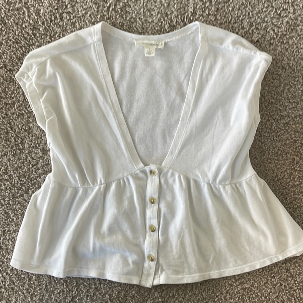 Treasure and Bond Cropped Shirt - S